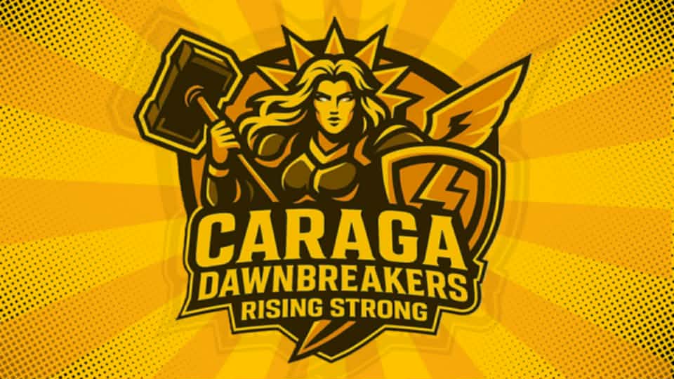 Caraga Dawnbreakers Rising Strong logo